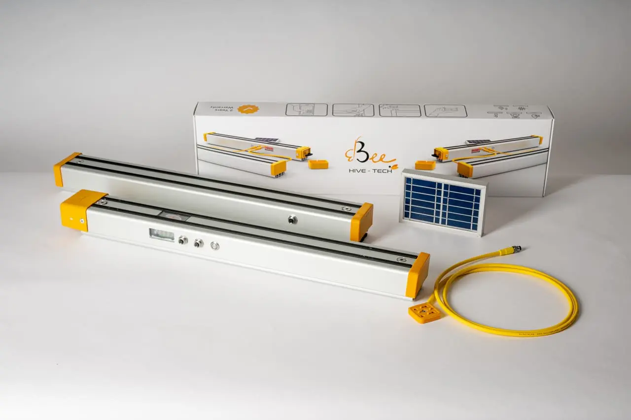Bilancia per alveari Hive-Tech Full Pro V.2: rail, pannello solare, sensore interno e cavo